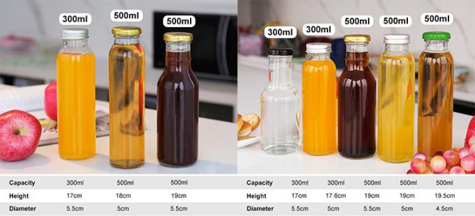 フルーツジュース ガラスボトル 12オンス 350ml 2