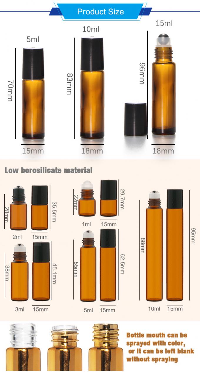 香水血清 30ml ガラスのローラーボトル 大量 シルクスクリーン印刷 0