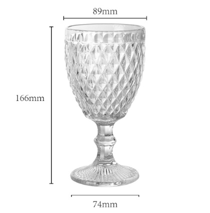 ヴィンテージ コクテール レッドワイン ガラス カップ クリスマス ワイン グラス 350ml 1