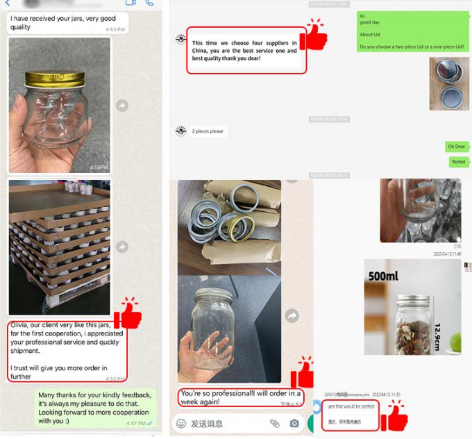 丸いメーソンガラスボトル ティーボトル 12オンス 16オンス 500ml ガラスコンテナ 金の蓋付き 9