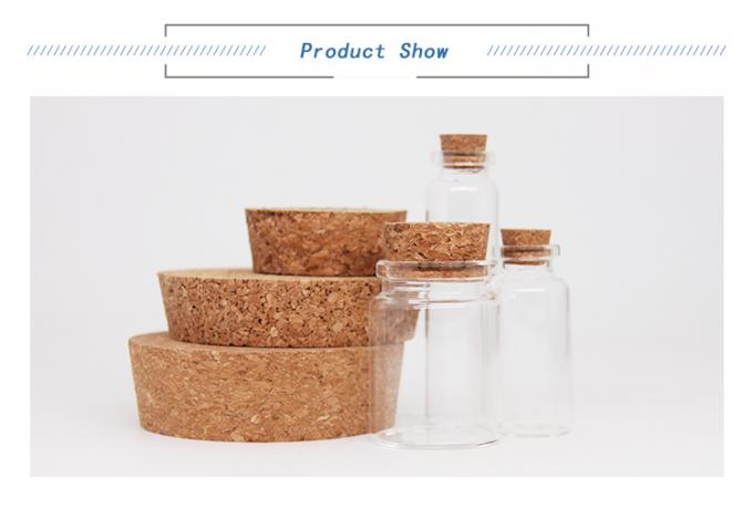 オーダーメイドサイズコーク蓋のストッパーを卸売 ガラスチューブボトルとガラスボトル 密封 0