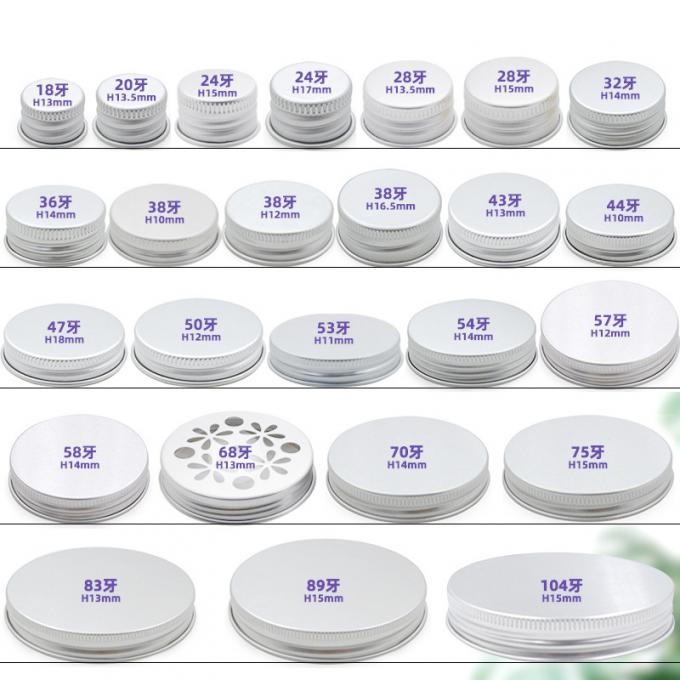 ロープ付き金属ソーダボトルキャップ ガラスミルクボトルトップ アルミ13mm-104mm 2