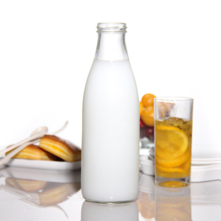 工場価格 200ml 250ml 350ml 500ml 1000ml ガラスソースボトル プラスチック蓋付き スクリュー蓋付き