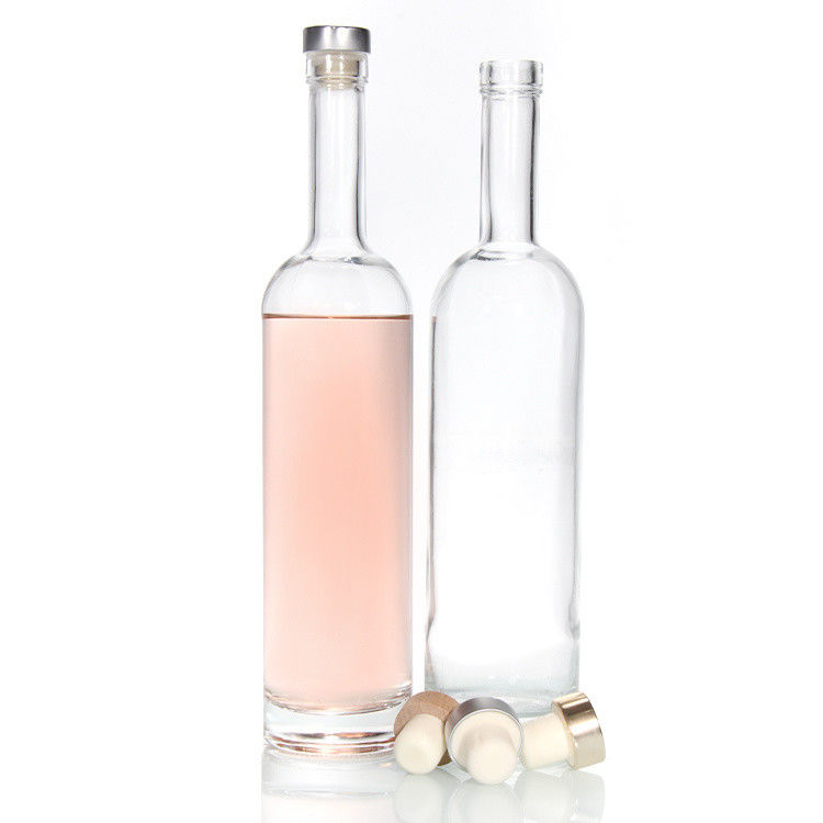 低価格 750ml フリント酒瓶 オバルガラスボトル 清潔な酒瓶 ウィスキー用