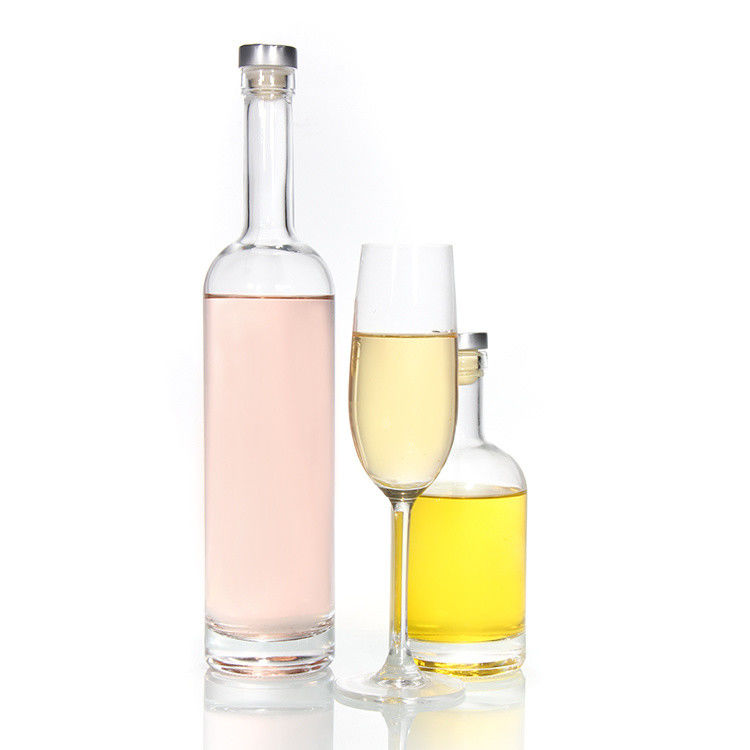 低価格 750ml フリント酒瓶 オバルガラスボトル 清潔な酒瓶 ウィスキー用