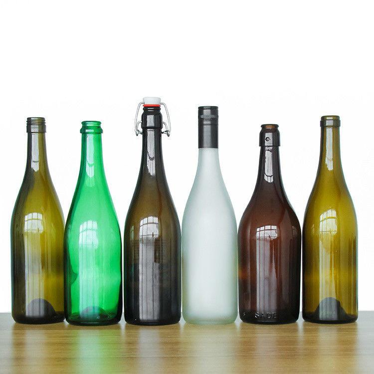 丸い空のウイスキー・ウォッカグラス 500ml 750ml 透明な冷凍ガラス ワインボトル 氷酒ボトル 酒瓶
