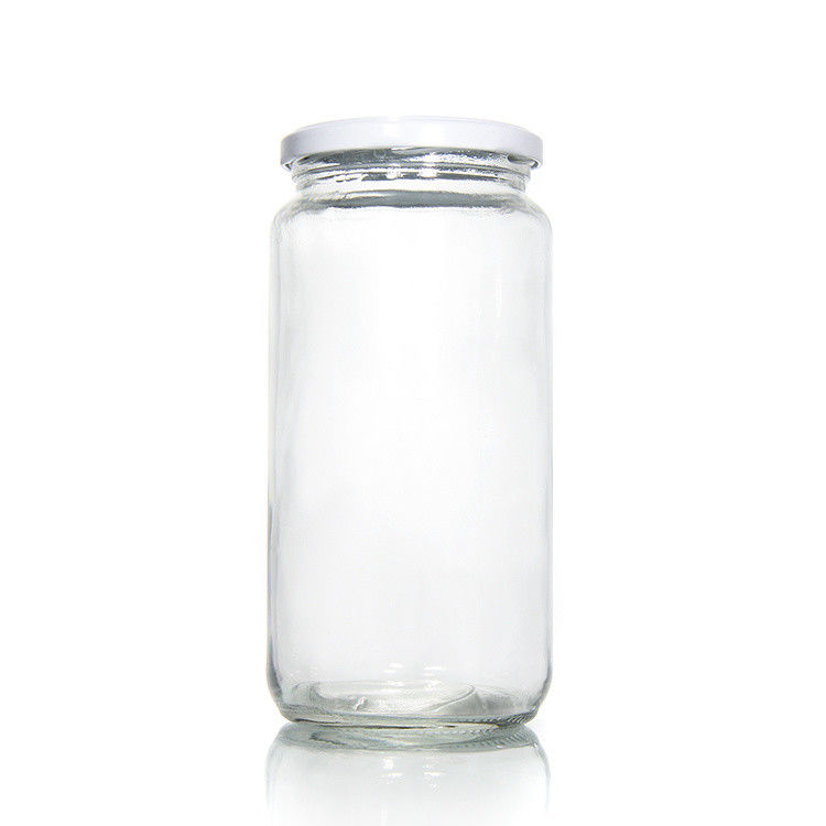 高品質 45Ml 100Ml 150Ml 350Ml 450Ml 空気密閉 キッチン食品 金属蓋付きガラスボトル