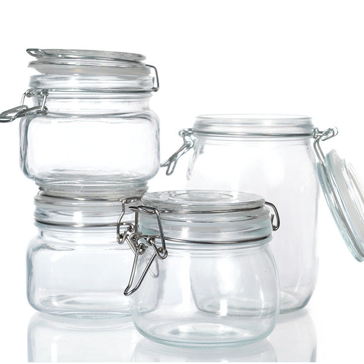 オーダーメイド 丸 35ml 100ml 8Oz 10Oz 12Oz ピーナッツ ピクルス ジャム 食品を保管するためのガラス貯蔵器