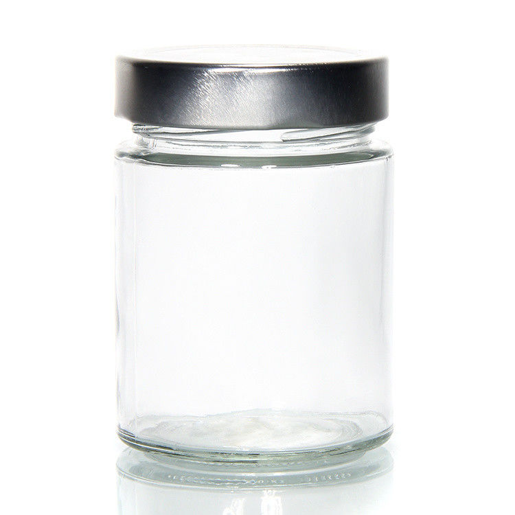 熱耐性 丸 45ml 5Oz 6Oz 8Oz 密閉式 ガラス 貯蔵器 缶詰の蓋付き 食品 貯蔵器