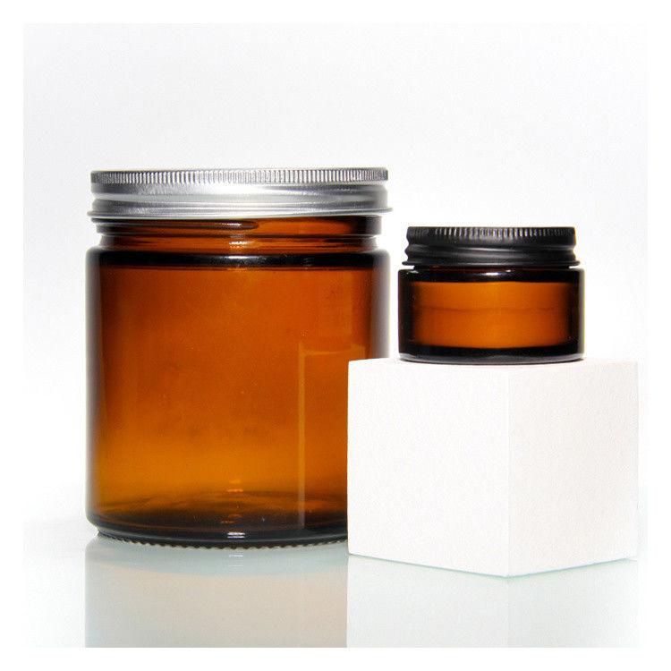 高品質のオールセールOem Odm 受け入れられる 100ml 250ml アンバーガラスキャンドルキャンドルのためのボトル