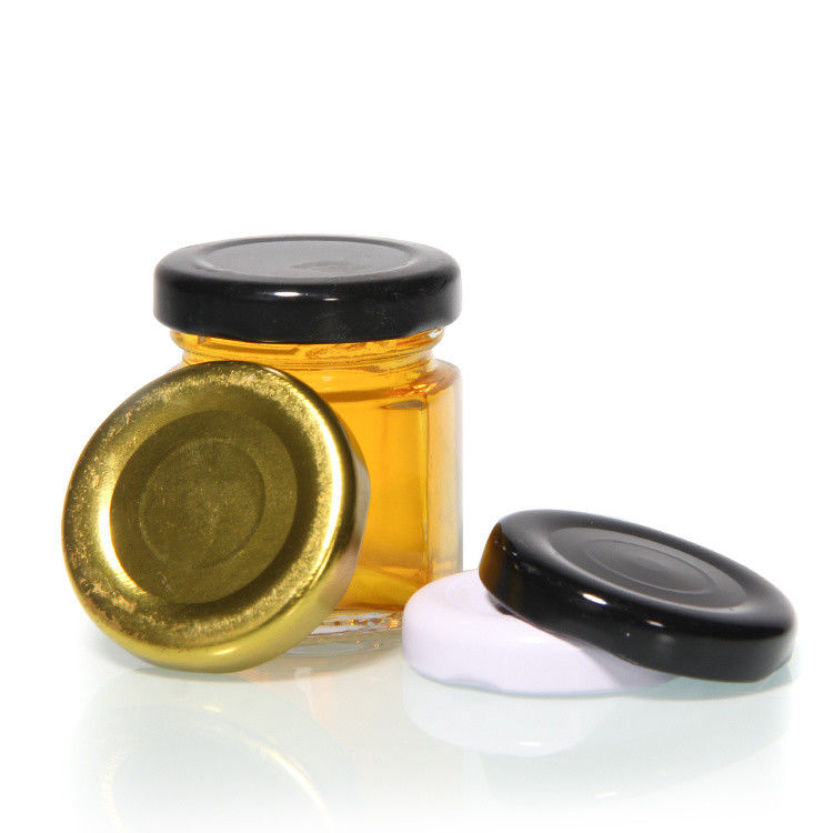 食品パッケージ 20mm 38mm 48mm 63mm カスタムデザイン グラスボトル用の金属ラグキャップを折り切る