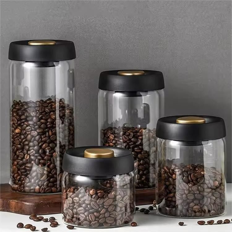 500ml ボロシリケート ガラス コーヒー グラス コーヒー 豆 と キッチン 保存