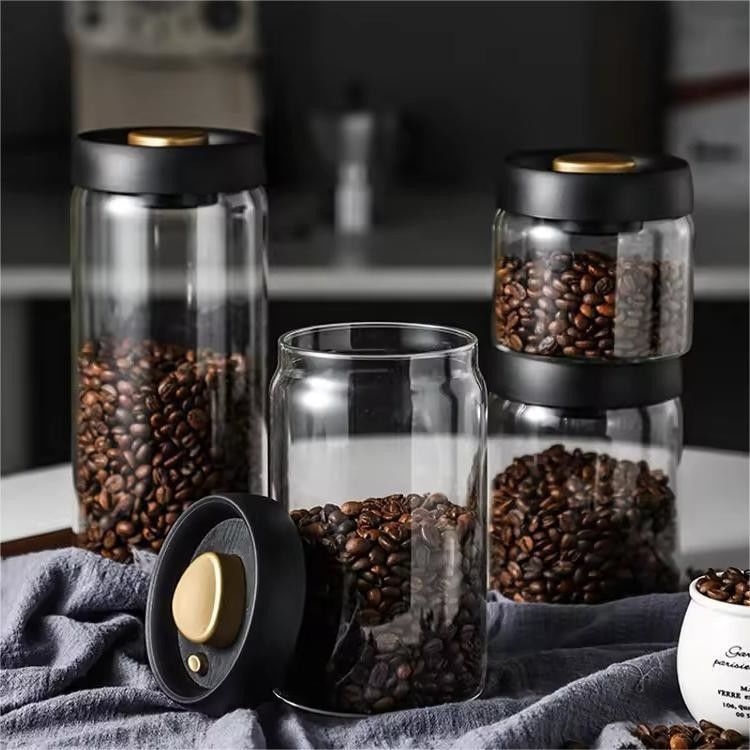 500ml ボロシリケート ガラス コーヒー グラス コーヒー 豆 と キッチン 保存