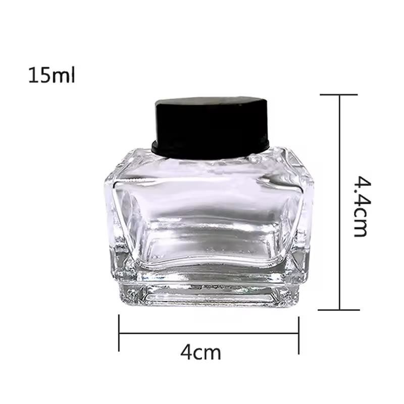 25ml カスタム アンティーク インク ボトル 空のヴィンテージ ガラス インクウォール ボトル