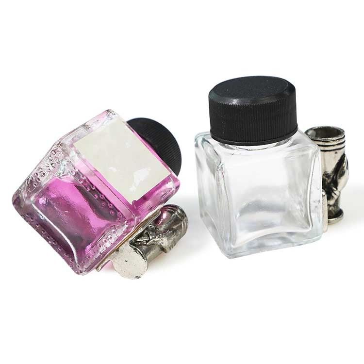 25ml カスタム アンティーク インク ボトル 空のヴィンテージ ガラス インクウォール ボトル