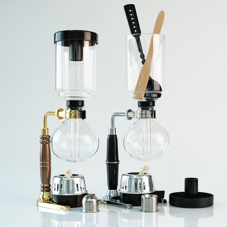 クラシックデザイン キッチン ボロシリケートガラス コーヒー茶機 2-5 カップ シフォン コーヒーポット プロのコーヒー作りに