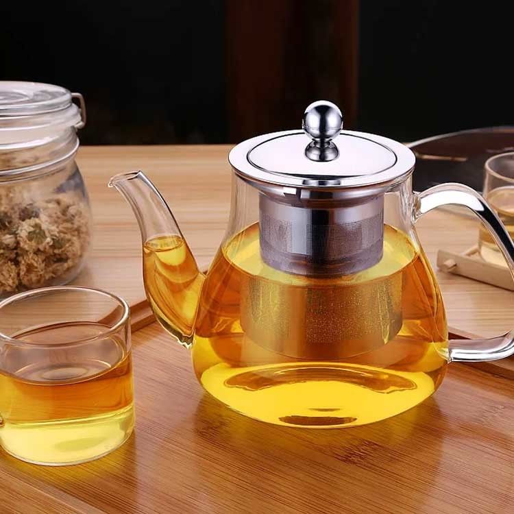 カスタム ガラス ティーポット と ケトル セット コーヒー ティー 熱 耐性 カップ