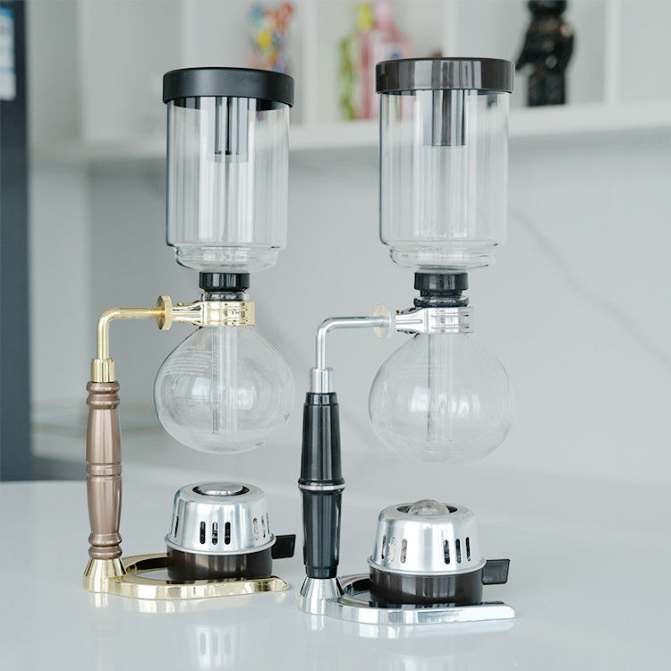 シフォンポット コーヒーケトルポット 3カップ 5カップ カフェメーカー クラシック ガラス シフォンポット 3人 プラグ 缶 牛乳 缶