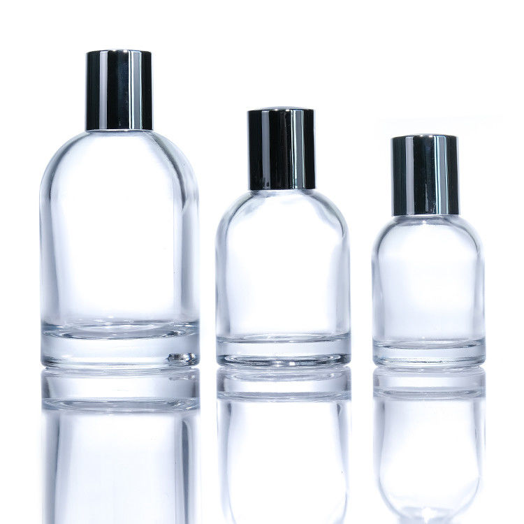 シリンダー カスタマイズされたロゴ 30ml 50ml 100ml 丸いガラス 空の香水ボトル 磁気キャップとボックス
