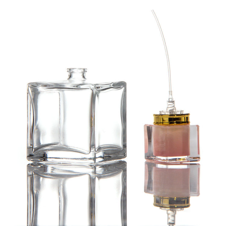 30ml 50ml 100ml グラスボトルにポンプスプレーヤー付きの水晶キャップ