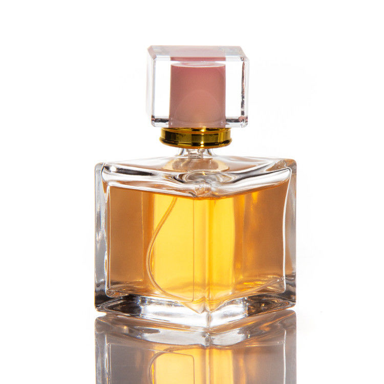 30ml 50ml 100ml グラスボトルにポンプスプレーヤー付きの水晶キャップ