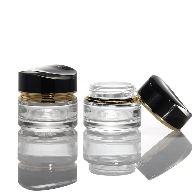 高級100ml 120ml 200ml ガラスローション ボトル 化粧品 香水 オイル クリーム ローション 透明 厚い壁