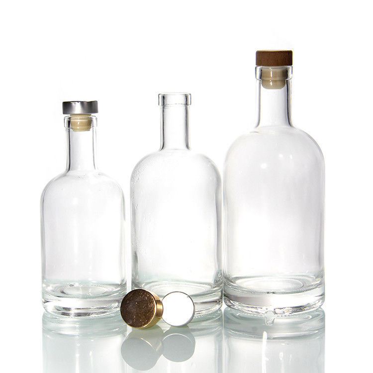 透明ガラスボトル ワイン飲料 コークストッパー付きの飲み物 空気密閉蓋のボトル 供給者 500ml 750ml