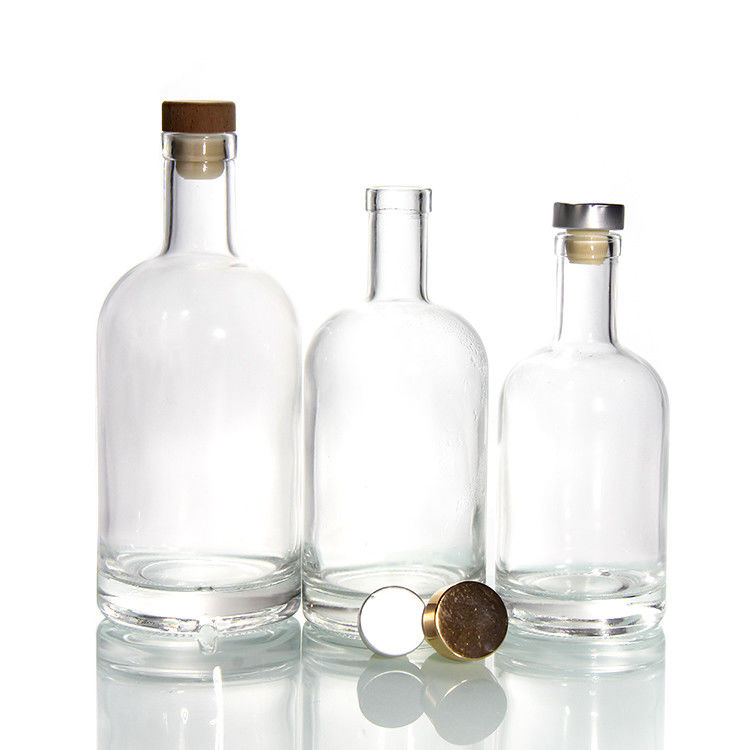透明ガラスボトル ワイン飲料 コークストッパー付きの飲み物 空気密閉蓋のボトル 供給者 500ml 750ml