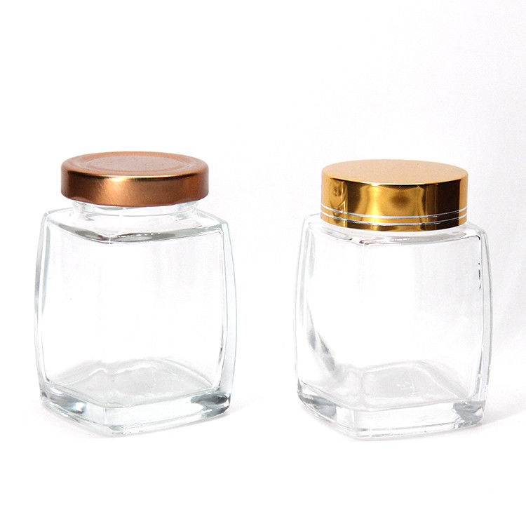 食品級 220Ml 280Ml 380Ml 500Ml ヴィンテージ 毛布茶缶 ハチミツ ガラスボトル ラグキャップ