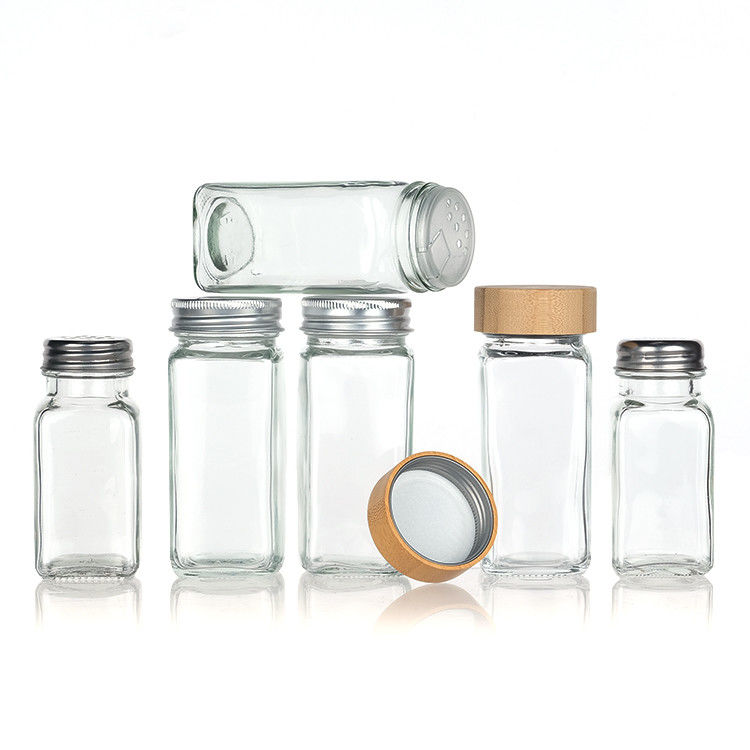 Oem 空き クリア 120ml 方角 ペッパー ガラス ボトル 4oz スピース 瓶 シェイカーのキッチン用 Bbq