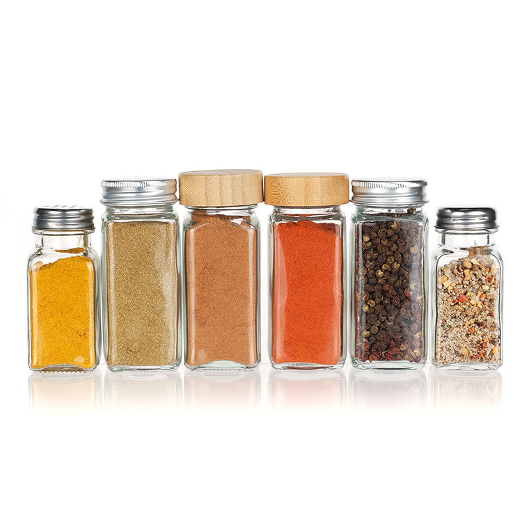 Oem 空き クリア 120ml 方角 ペッパー ガラス ボトル 4oz スピース 瓶 シェイカーのキッチン用 Bbq