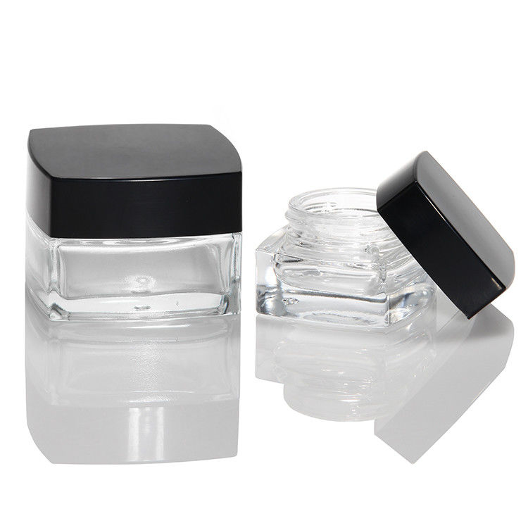 空の化粧品ボトル 30ml 50ml 100ml マットガラス スキンケアクリーム ブラックホワイト蓋付き