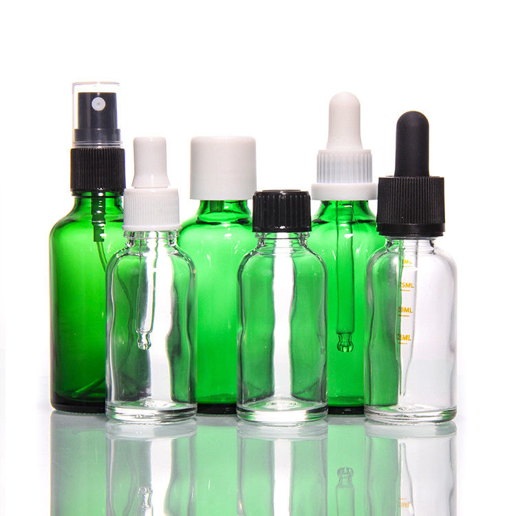 贅沢品 1オンス 2オンス 20ml 30ml 50ml 化粧品 空き平肩 血清 エッセンシャルオイル ガラスドロッパーボトル