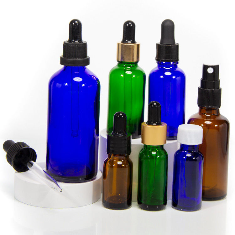 贅沢品 1オンス 2オンス 20ml 30ml 50ml 化粧品 空き平肩 血清 エッセンシャルオイル ガラスドロッパーボトル