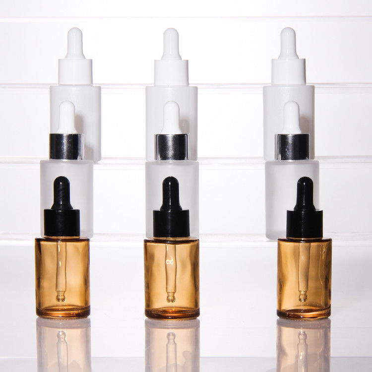 空 15ml 30ml 凍結 ガラス 顔オイル 血清 ボトル 梱包 ガラス パンプ 化粧水 血清 オイル ドロッパー ボトル