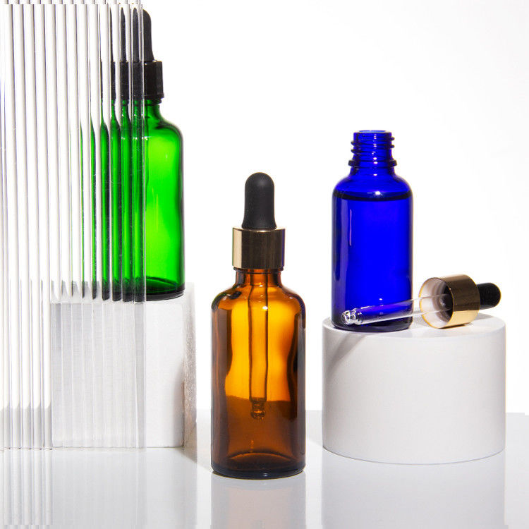 10ml 凍ったマットアンバー エッセンシャルオイル ガラスボトルとドロッパー付きガラス エッセンシャルオイルボトル