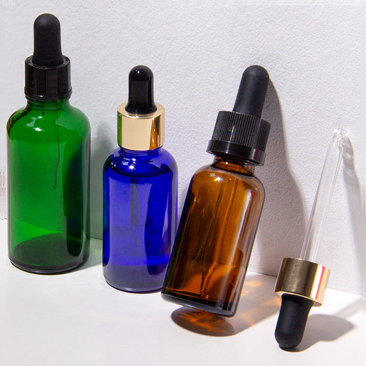 10ml 凍ったマットアンバー エッセンシャルオイル ガラスボトルとドロッパー付きガラス エッセンシャルオイルボトル