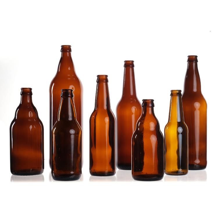 卸売 空き 330ml 33cl 12oz ソダまたはジュース 蓋付き 透明 ビール ガラス ボトル