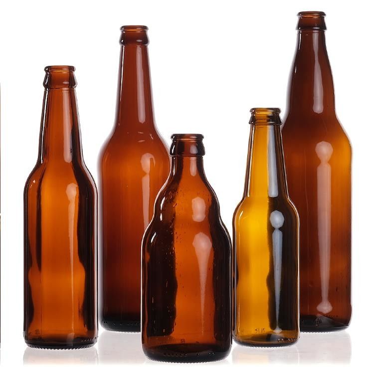 卸売 空き 330ml 33cl 12oz ソダまたはジュース 蓋付き 透明 ビール ガラス ボトル