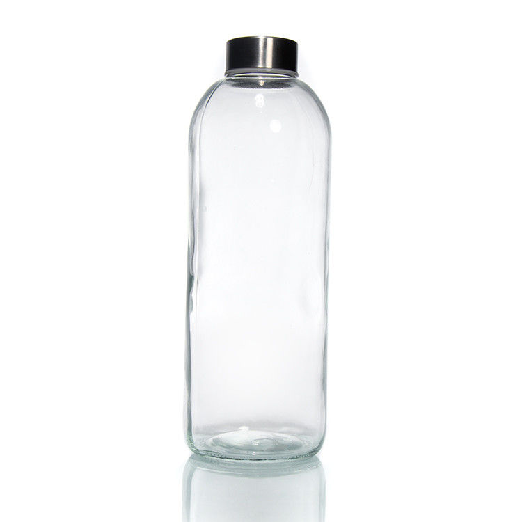 外用 35ml 500ml 丸いスポーツ 高ボロシリケート ガラス 水瓶 シリコン 袖