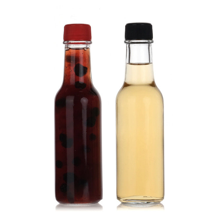 卸売 250ml ガラス ホットソース ボトル ソース 貯蔵 ボトル 漏れ防止 蓋を折る
